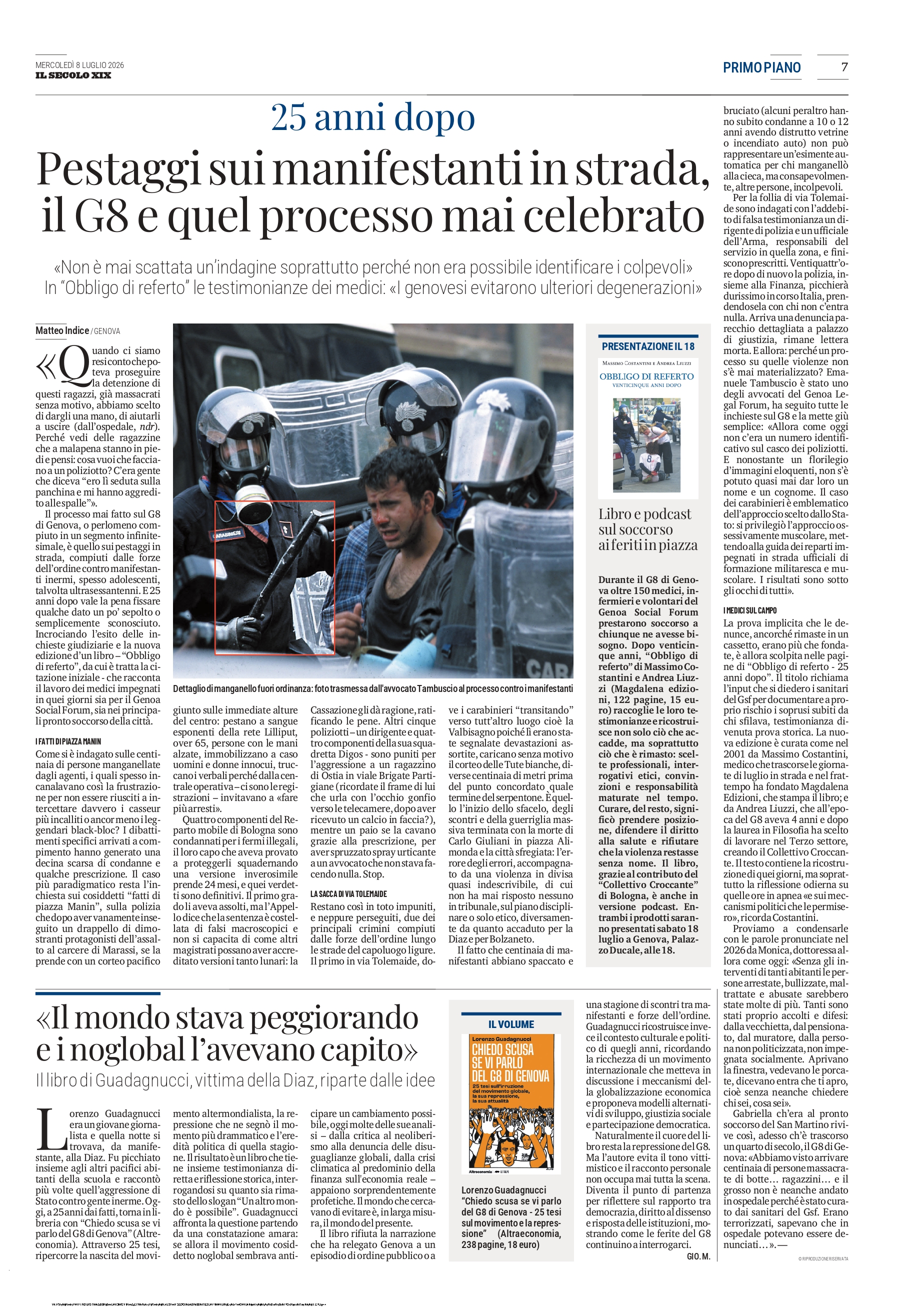 Recensione di Obbligo di referto 25 anni dopo